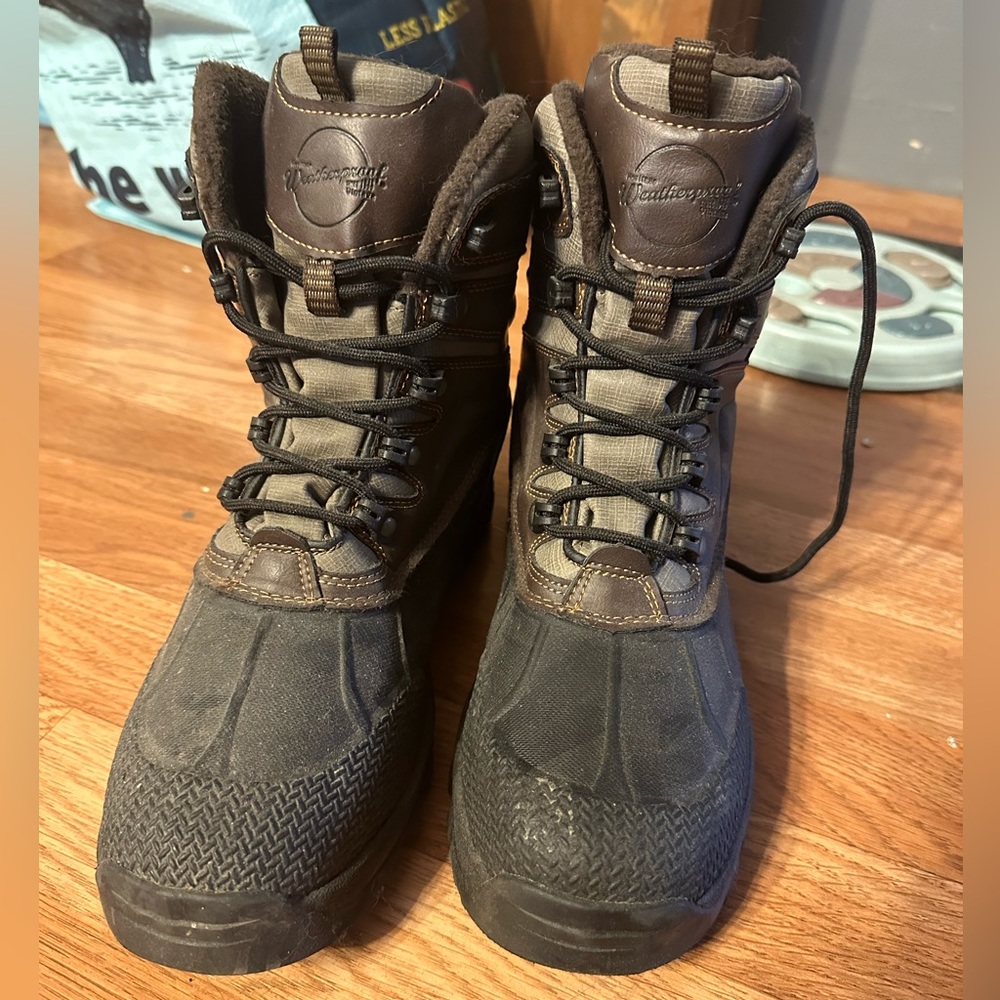 Womens Snow Boots Heritage Weatherproof Vintage 1948 in Brown/Black